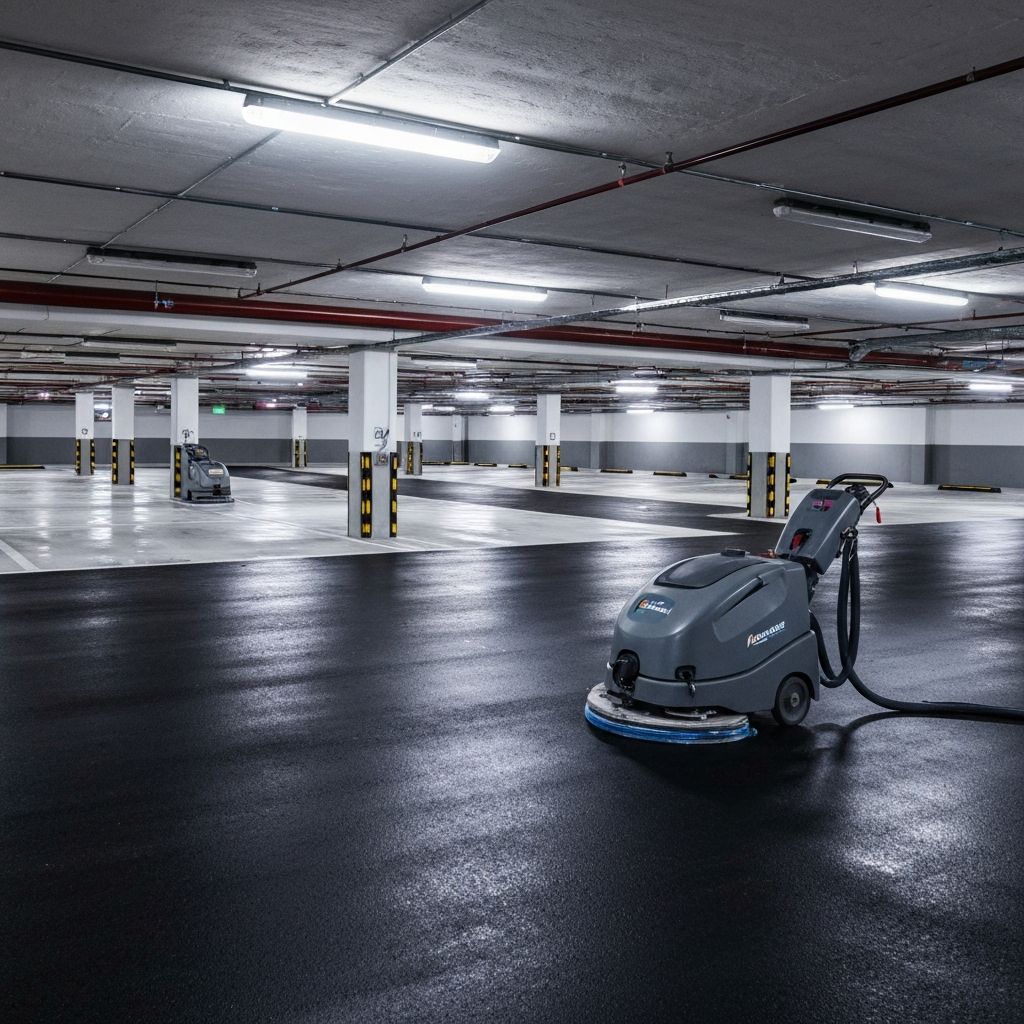 Tiefgaragenreinigung / Parkhausreinigung